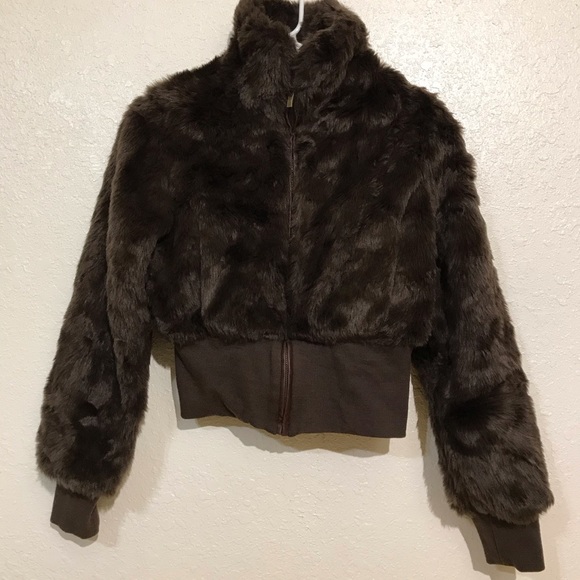 Wet Seal Jackets & Blazers - NWT Faux Fur Bomber Jacket. Size M Wet Seal